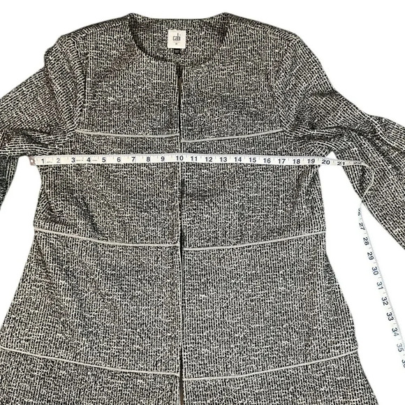 Cabi The Times Jacket Sz Medium Preppy Outerwear Outdoors Workwear Black/White - Picture 7 of 12